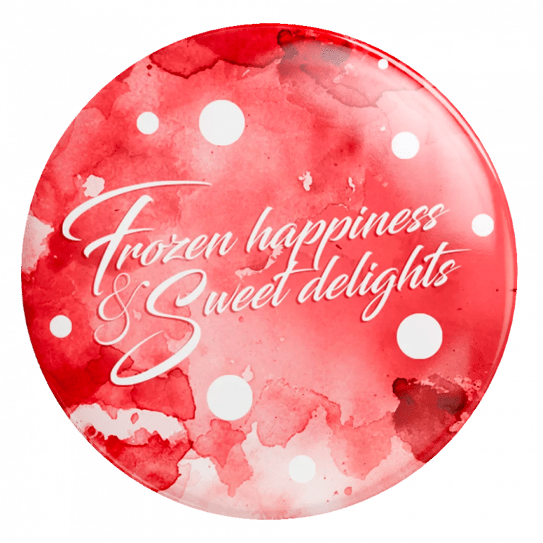 Frozen Happiness - Badge ijs desserten