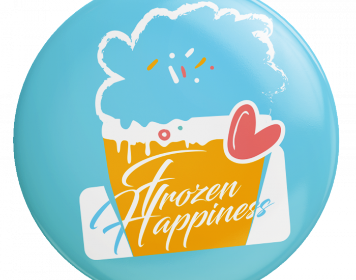 Frozen Happiness - Badge ijs